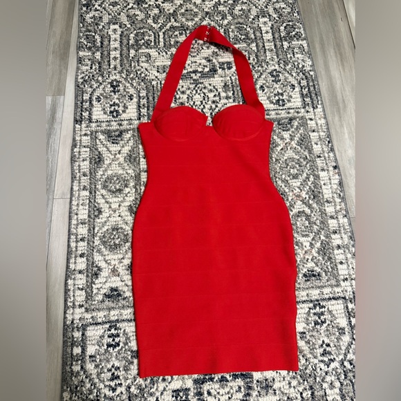 Fashion Nova Strapless Red Dress - Picture 4 of 7